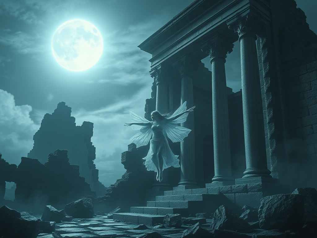 Призрак девушки в белом