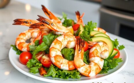 Салат с королевскими креветками: изысканное блюдо для особого случая