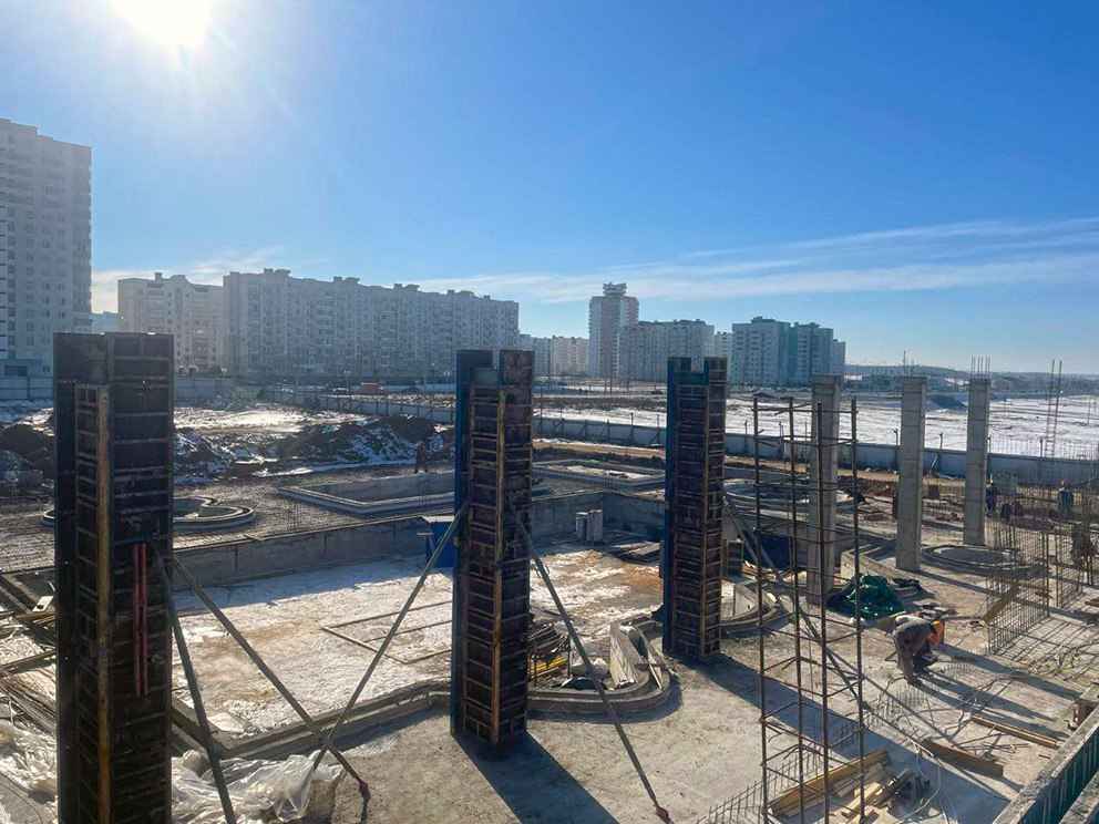На Каменной горке в Минске строят ФОК с бассейнами, банями и купелями