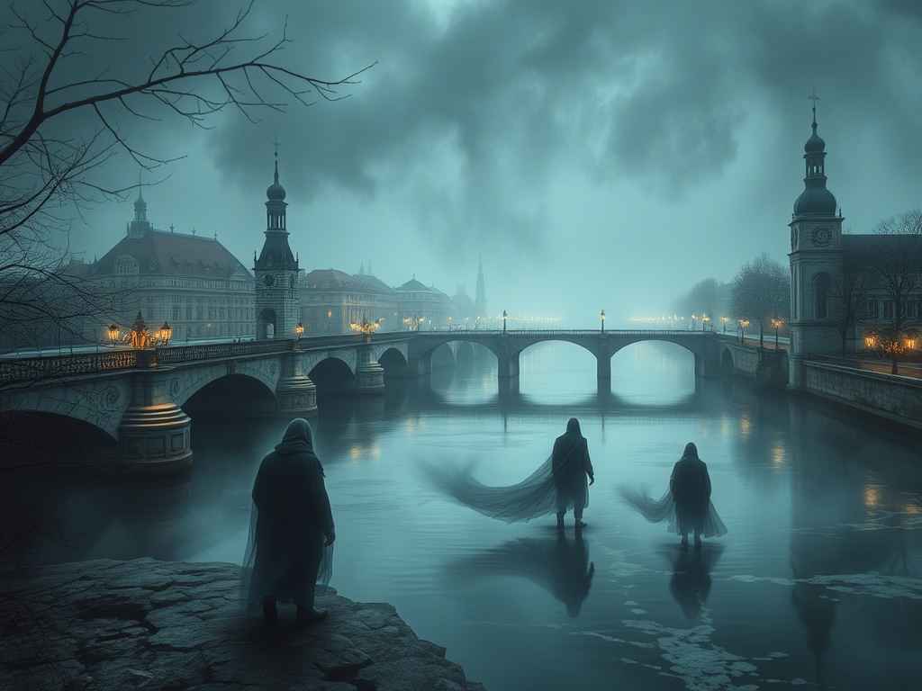 Духи на улице Немига в Минске