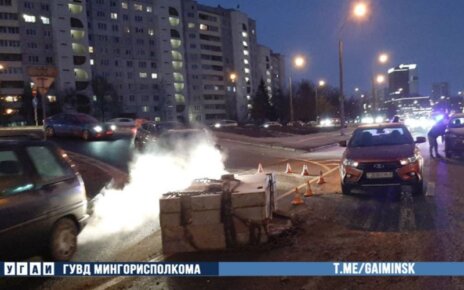 На МКАД авария из-за упавших бетонных плит