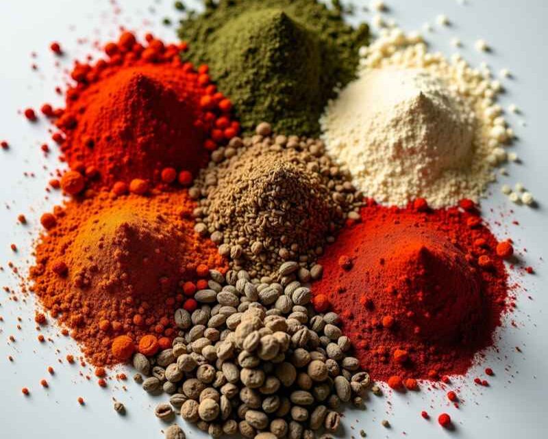Набор острых специй и приправ