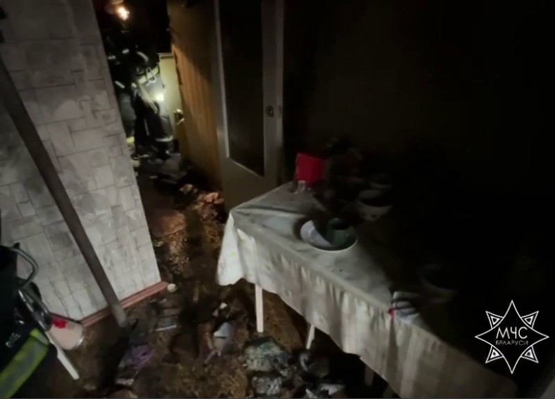 На пожаре в квартире на Ротмистрова спасли четверых человек