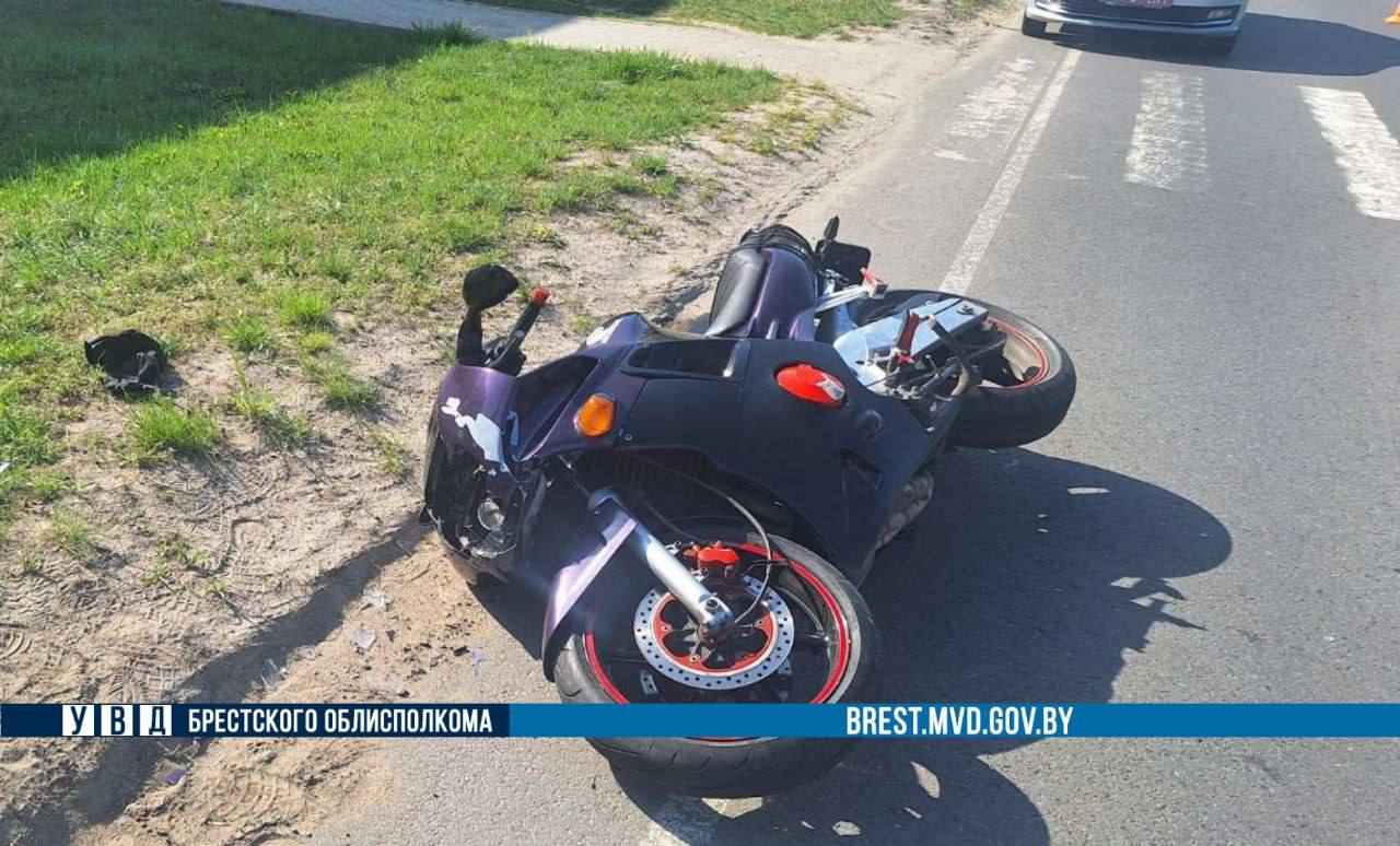 Произошло два ДТП с мотоциклами в Брестской области