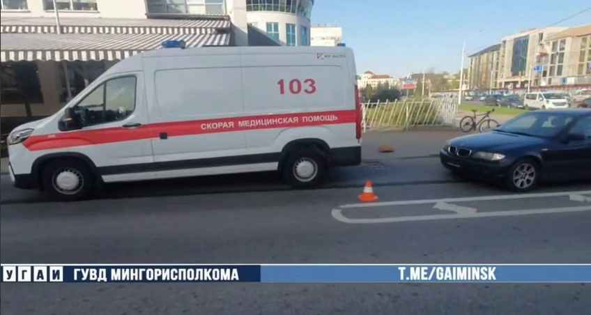 На Немиге водитель BMW сбил велосипедиста