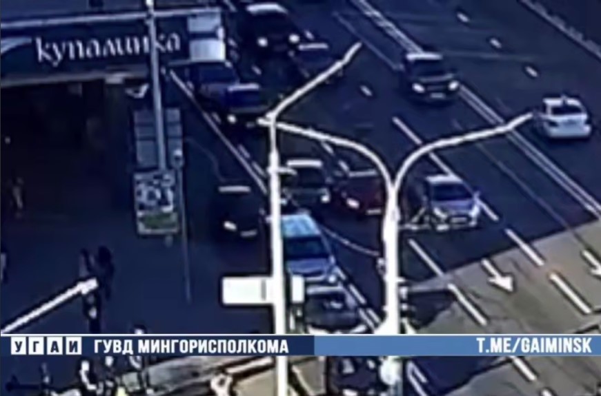 На Немиге ДТП с «Lamborghini», «Changan» и «Mazda»