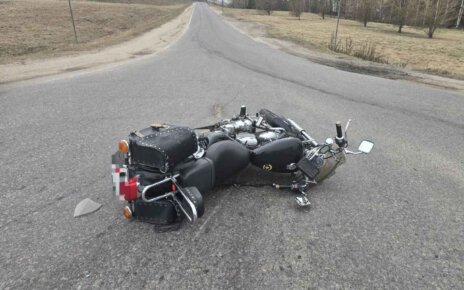 Мотоциклист на Yamaha попал в аварию в Минском районе