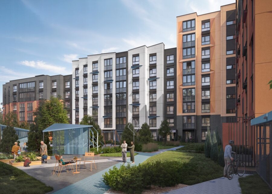 В Новой Боровой представили Авиа-квартал. «Ветряки», самолетики и персиковые закаты 