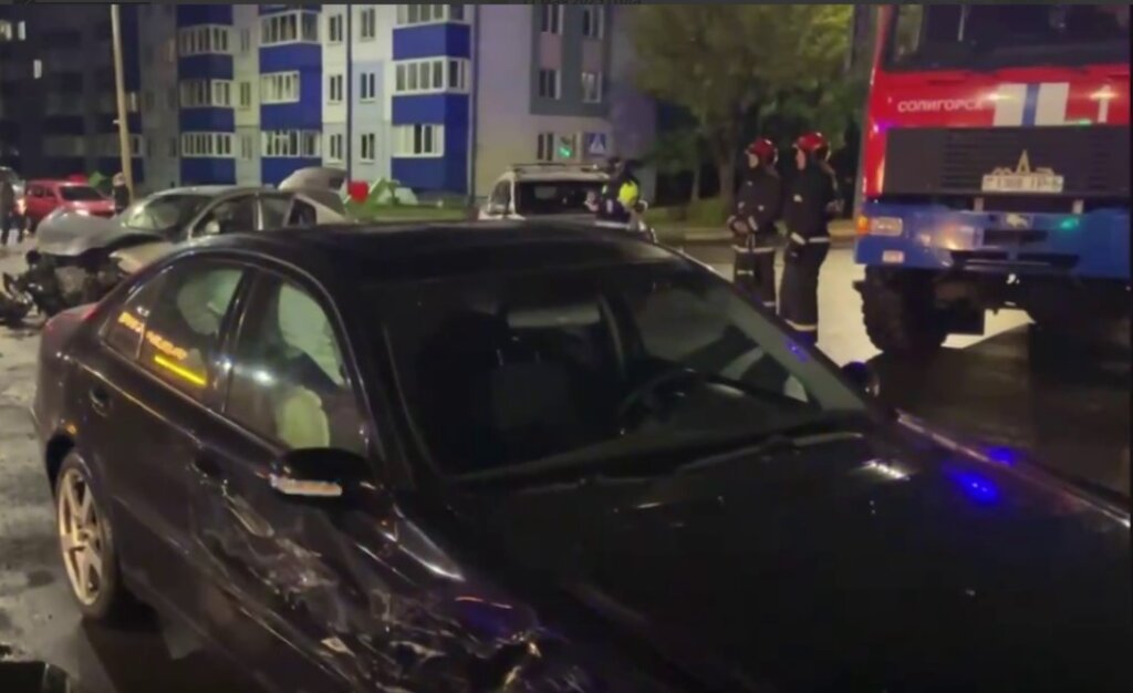 В Солигорске авария с двумя автомобилями (видео ДТП)
