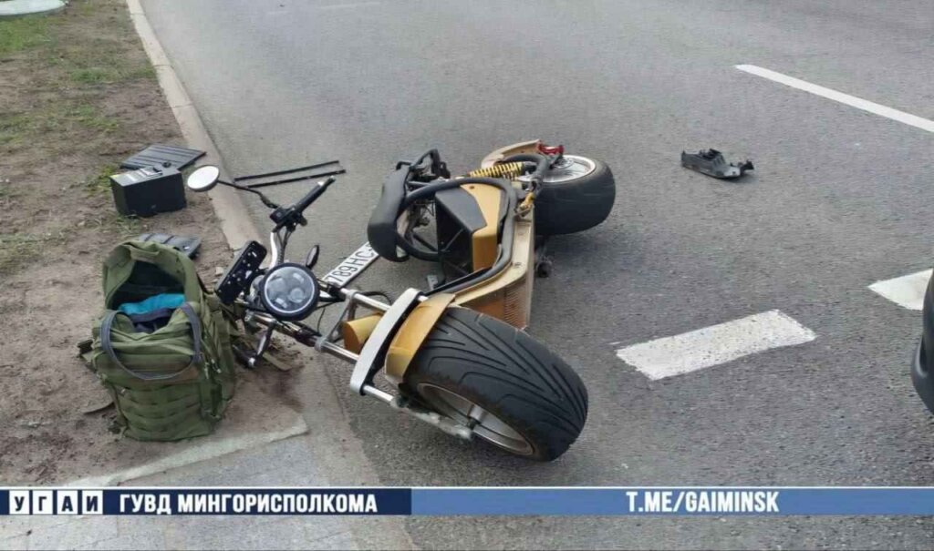 На Машерова сбили электросамокатчика