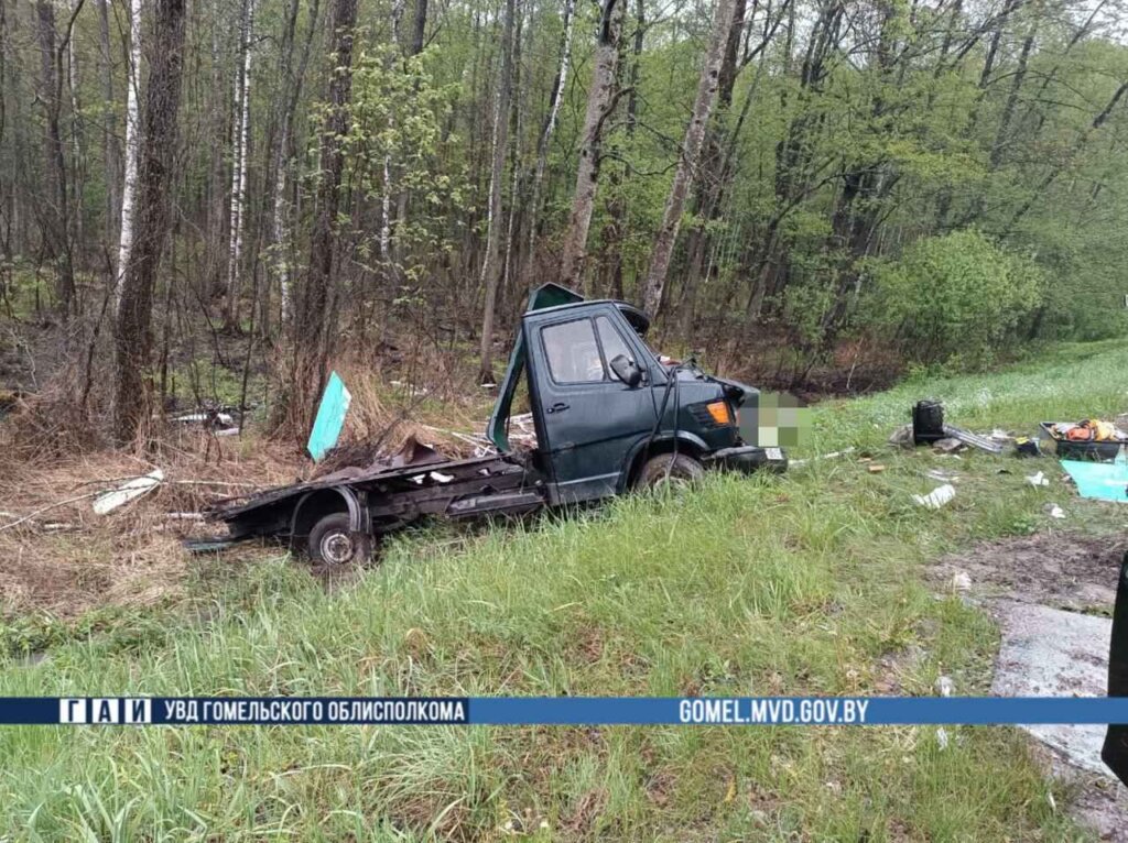 В Гомельском районе фура выехала на "встречку" и врезалась в «Мерседес-Бенц»