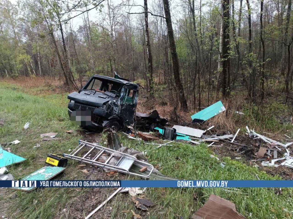 В Гомельском районе фура выехала на "встречку" и врезалась в «Мерседес-Бенц»