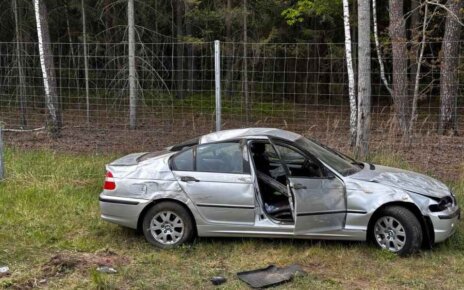 На трассе М-6 автомобиль BMW сбил косулю