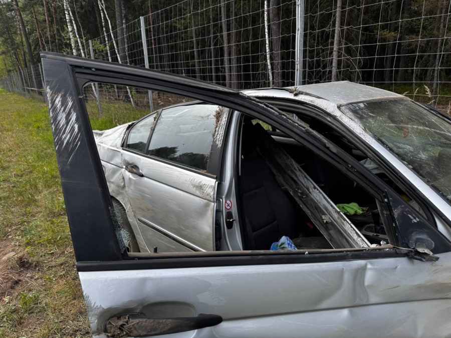 На трассе М-6 автомобиль BMW сбил косулю