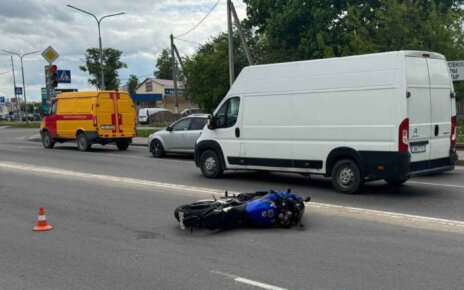 В аварии в Орше пострадал мотоциклист на «Honda»