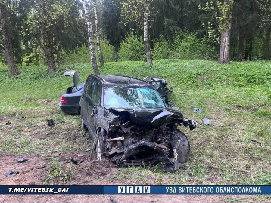 Авария в Витебском районе: четыре человека в больнице (видео)