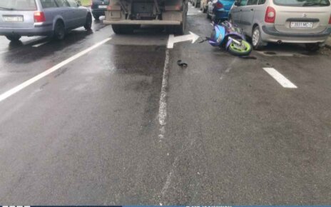 На Бачило грузовик сбил мотоцикл «Suzuki»