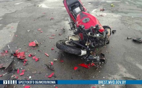 В Лунинецком районе погиб мотоциклист