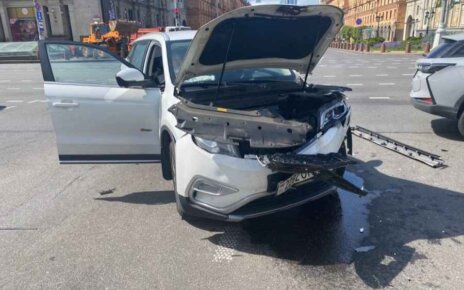 На пр. Независимости две аварии из-за проезда на красный