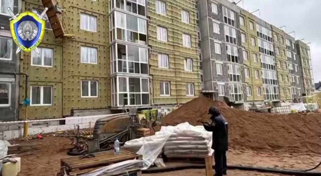 В Мачулищах трагедия - сорвалась люлька со строителями: один погиб, второй в реанимации