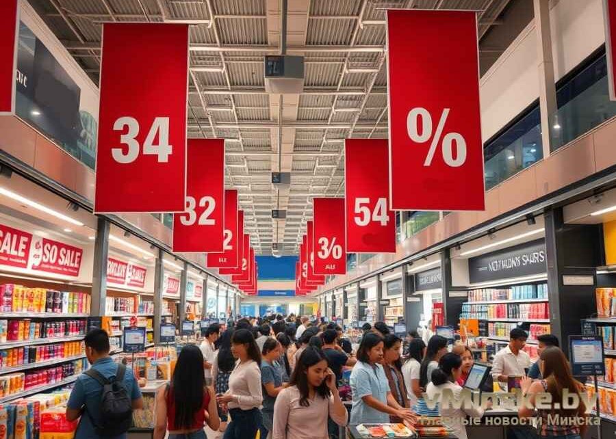 В магазинах Минска скидки до 70% в выходные 12-13 июля