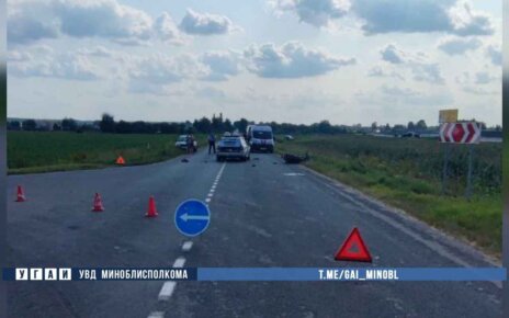 На Минщине в аварии погиб мотоциклист
