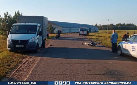 В Витебском районе в аварии погиб мотоциклист