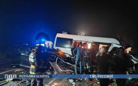 В Гомеле в аварии с маршруткой погибли шесть человек, десять в больнице