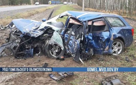 В Калинковичском районе в лобовой аварии погиб человек