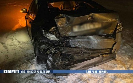 На трассе М-4 «Минск-Могилёв» столкнулись девять автомобилей