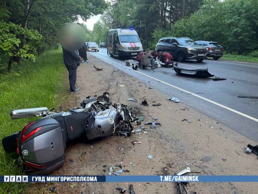 В аварии под Минском погиб мотоциклист
