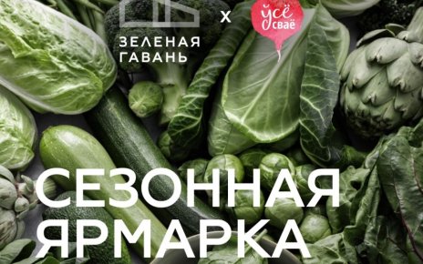 В Зеленой гавани пройдет ярмарка с дегустациями, мастер-классами и лекцией о здоровом питании