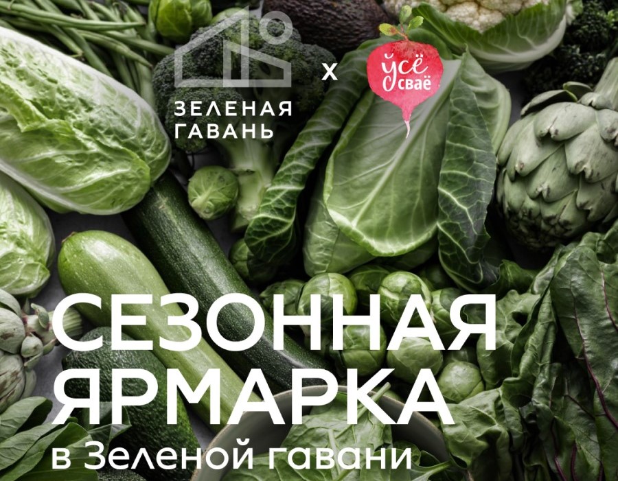В Зеленой гавани пройдет ярмарка с дегустациями, мастер-классами и лекцией о здоровом питании