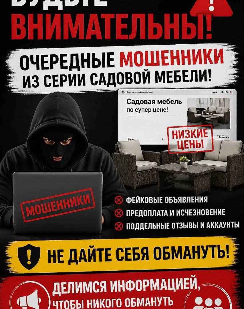 Мозырянка стала жертвой мошенников при покупке садовой мебели в Telegram