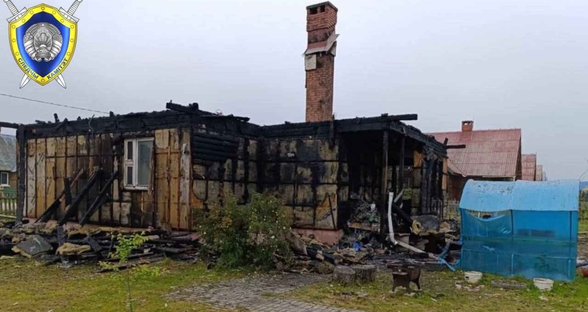 В Шкловском районе супруги сгорели, но успели спасти внука