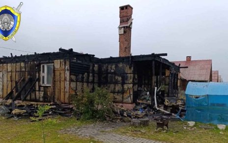 В Шкловском районе супруги сгорели, но успели спасти внука