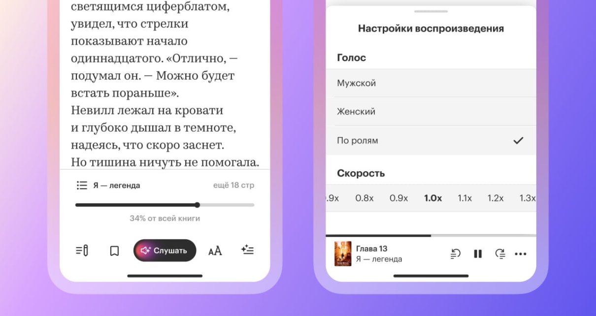 Белорусам в Яндекс Книгах стала доступна озвучка по ролям