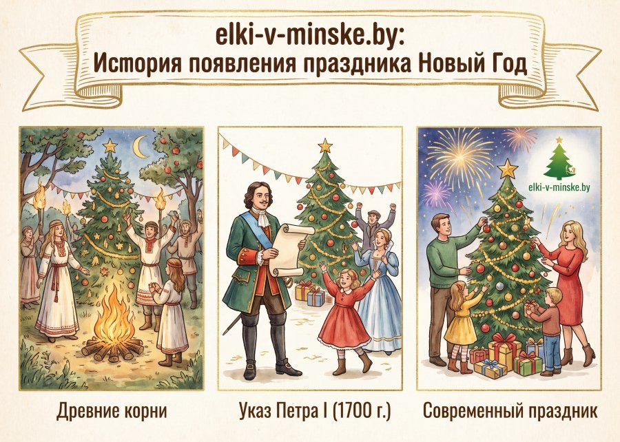 История появления праздника Новый год: как древняя традиция стала главным семейным праздником
