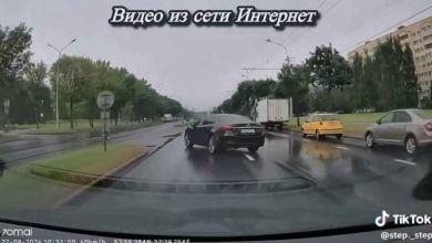 За разворот с риском для других водитель «Mazda» получил штраф 675 рублей (видео)