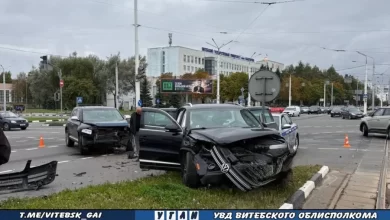 В Витебске на Московском проспекте столкнулись два Volkswagen
