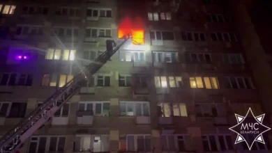 На пр. Пушкина в общежитии был пожар - один человек погиб, одиннадцать спасены