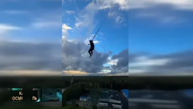 В Минске роупджампер получил тяжелые травмы после падения с башни