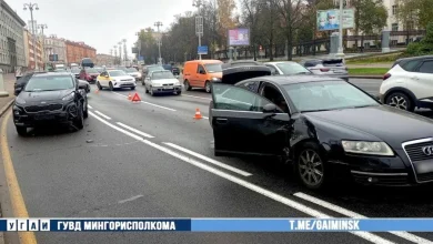 На проспекте Независимости столкнулись автомобили «Audi» и «Kia»